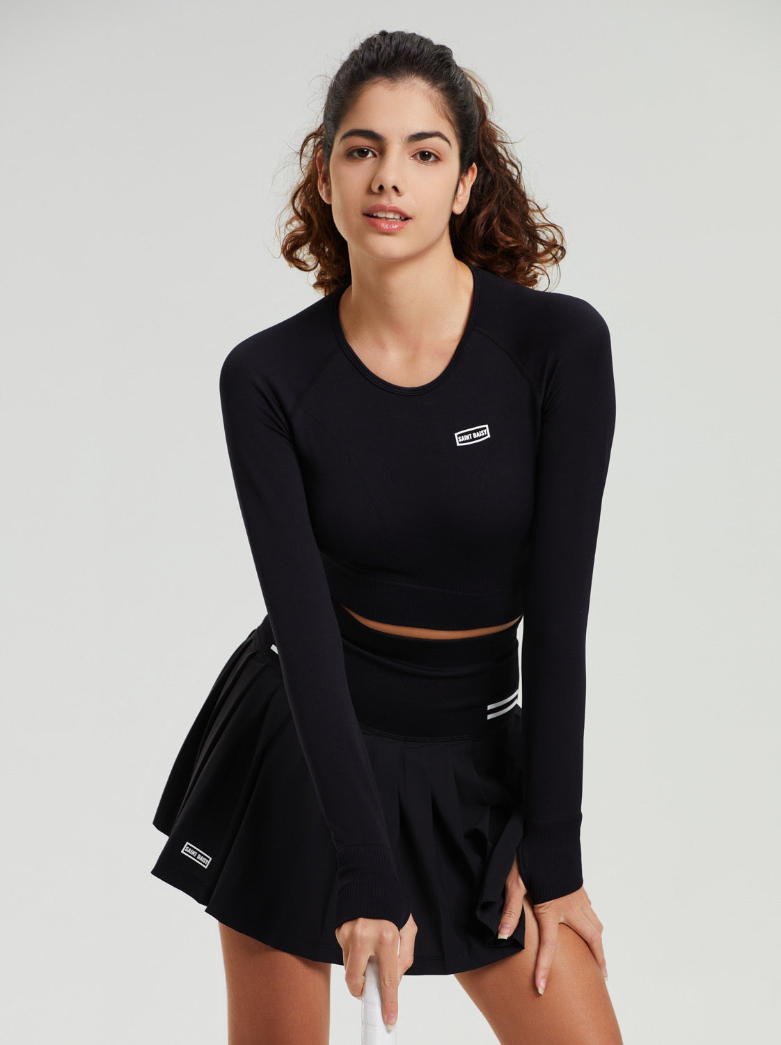 All Black Tennis Suit – Saint Daisy